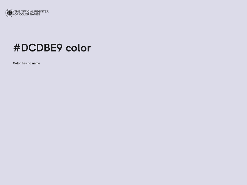 #DCDBE9 color image