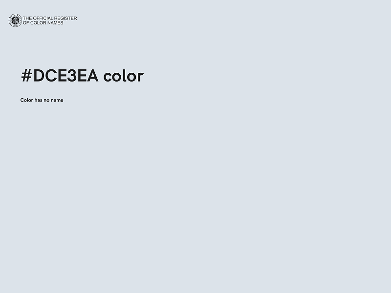 #DCE3EA color image