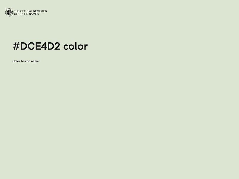 #DCE4D2 color image