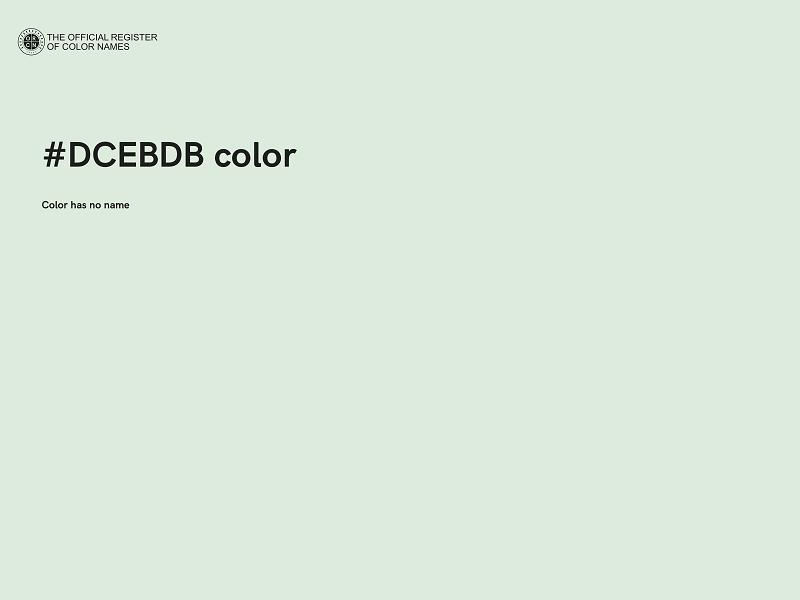 #DCEBDB color image