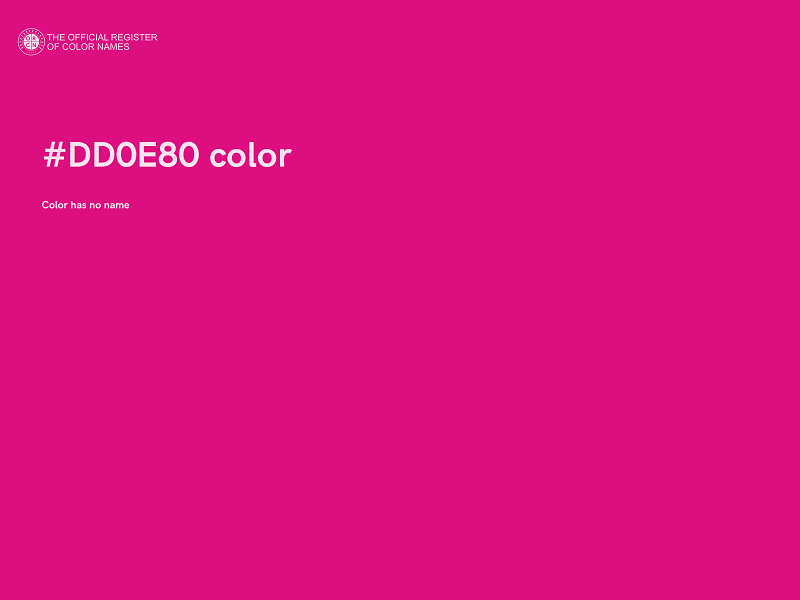 #DD0E80 color image