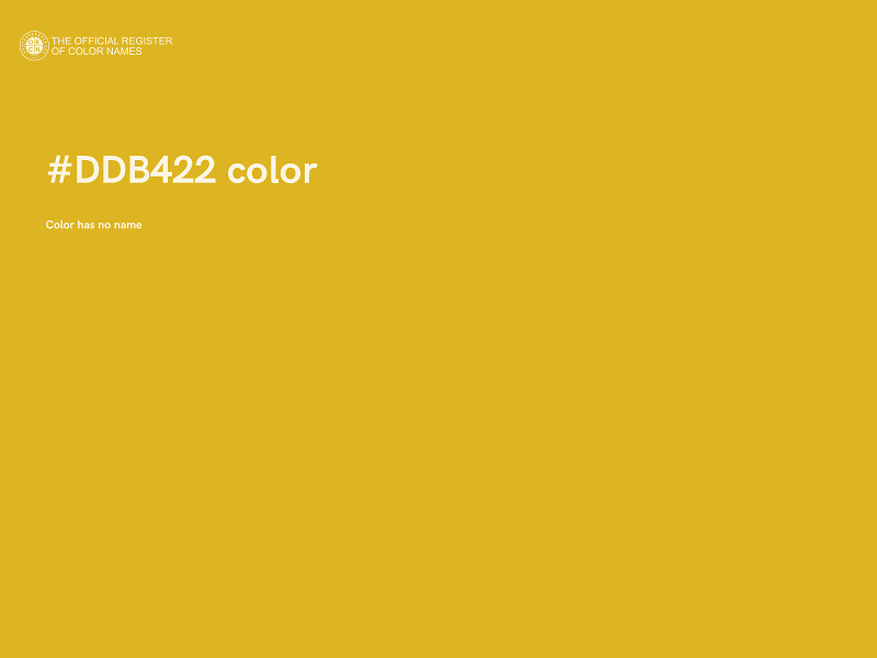 #DDB422 color image