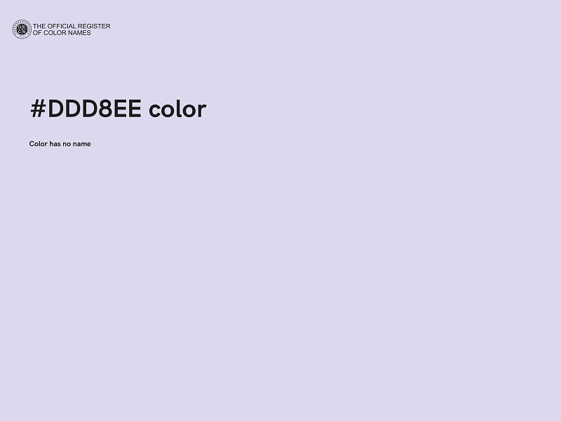 #DDD8EE color image