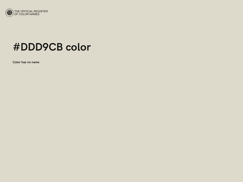 #DDD9CB color image