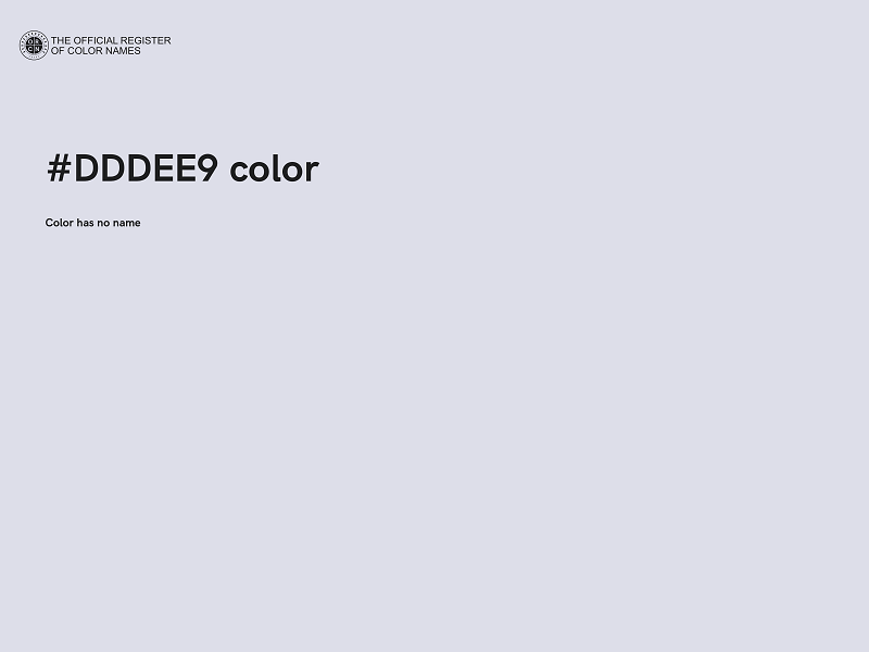 #DDDEE9 color image