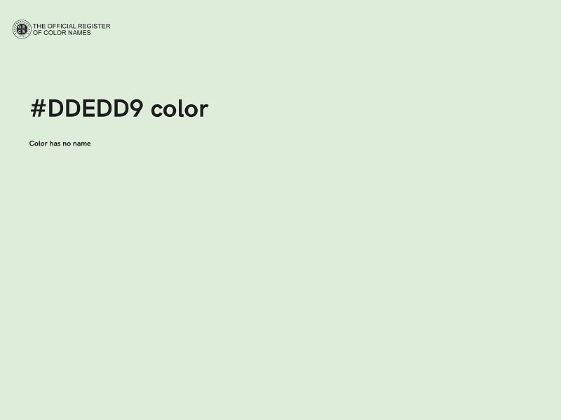 #DDEDD9 color image