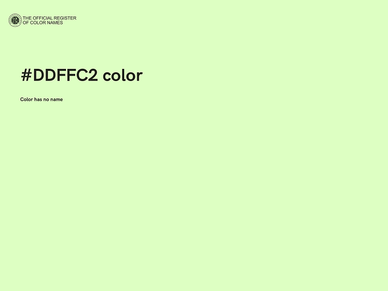 #DDFFC2 color image