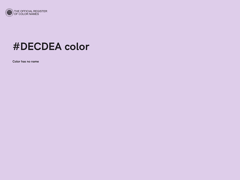 #DECDEA color image