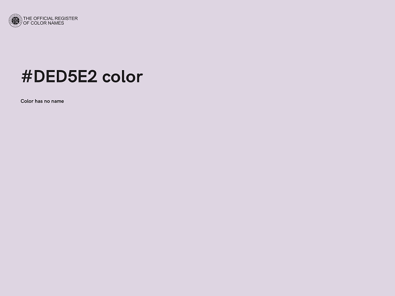 #DED5E2 color image