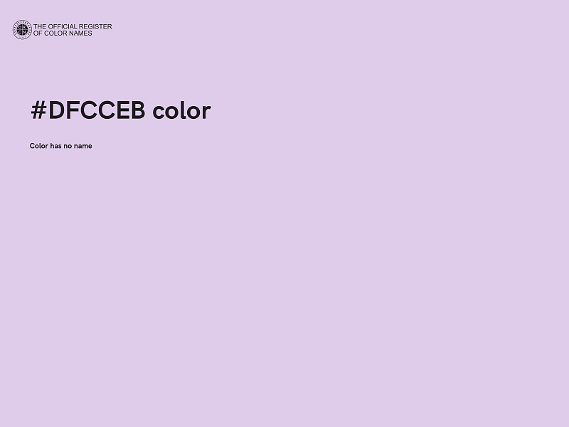 #DFCCEB color image