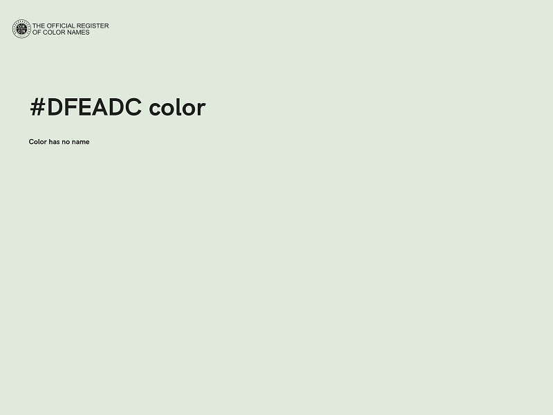 #DFEADC color image