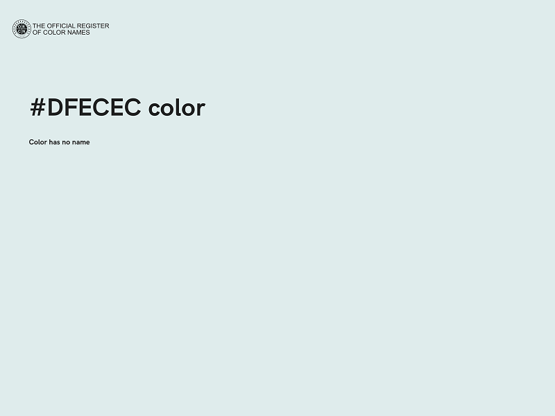 #DFECEC color image