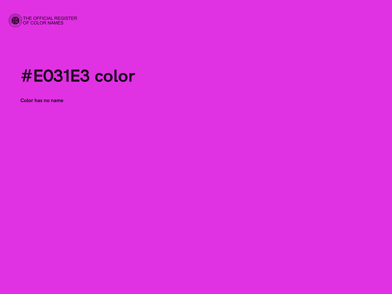 #E031E3 color image