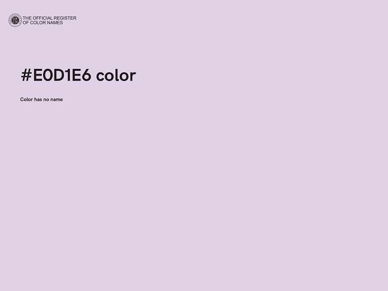 #E0D1E6 color image
