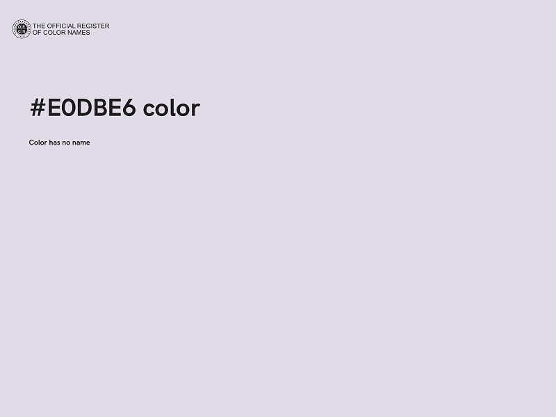 #E0DBE6 color image