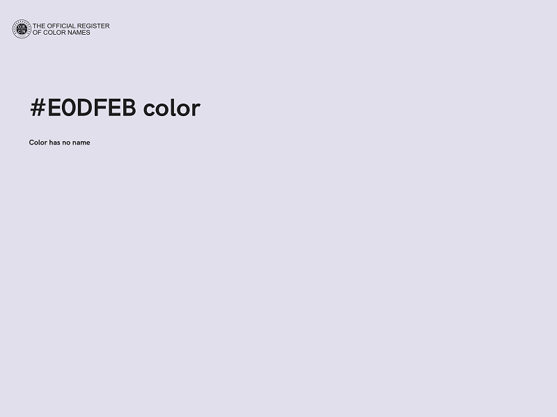#E0DFEB color image