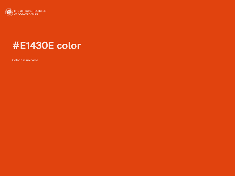 #E1430E color image