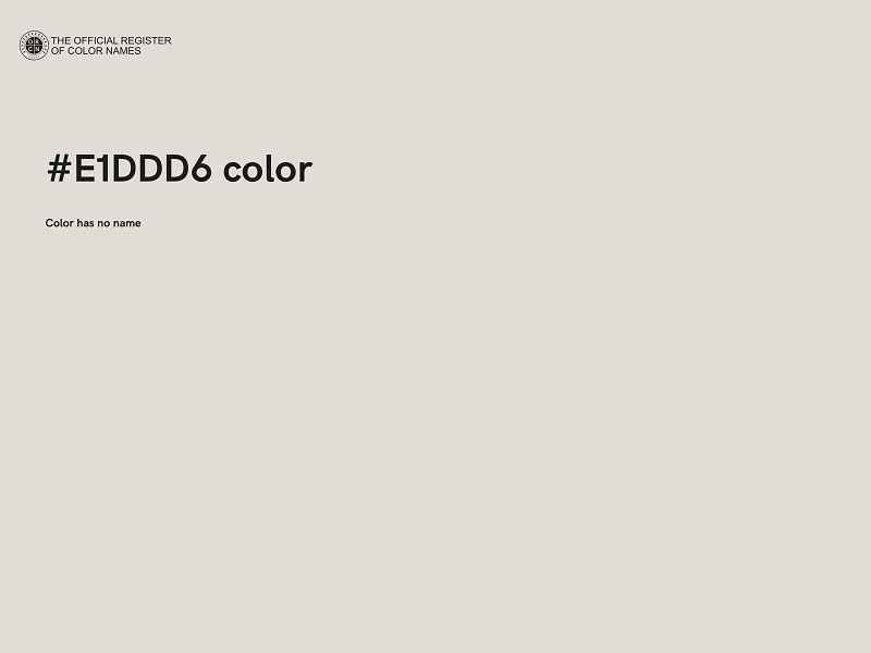 #E1DDD6 color image
