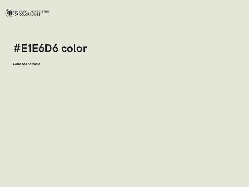 #E1E6D6 color image