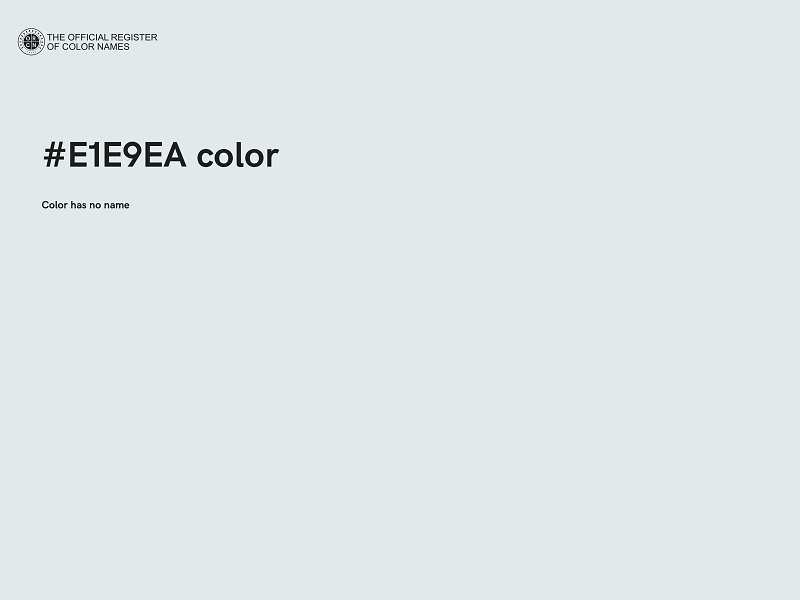 #E1E9EA color image