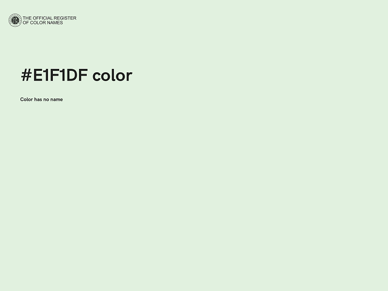 #E1F1DF color image