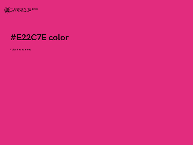 #E22C7E color image