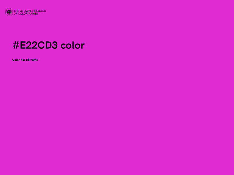 #E22CD3 color image