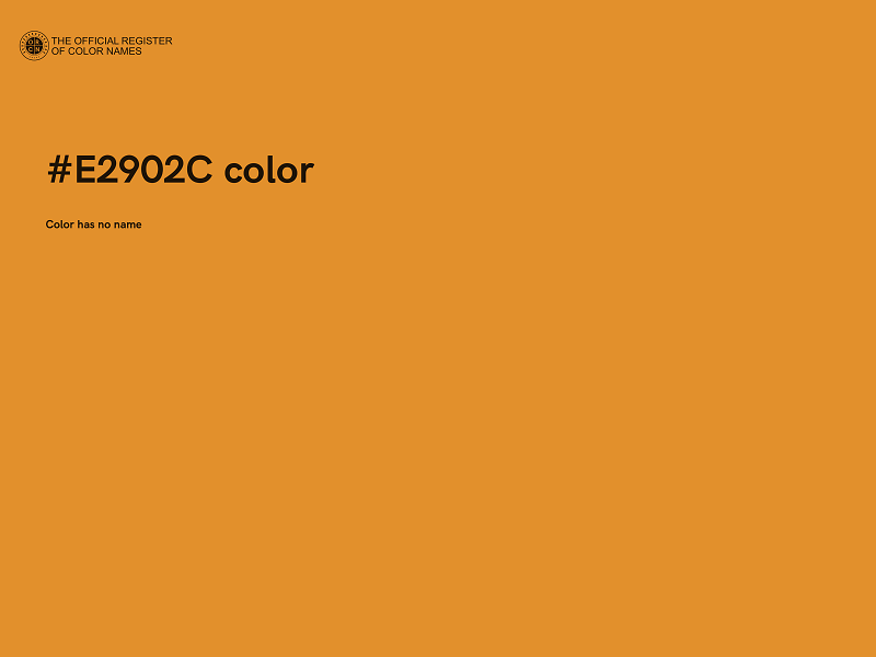 #E2902C color image