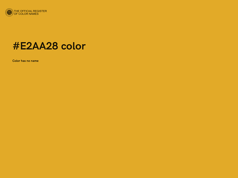 #E2AA28 color image