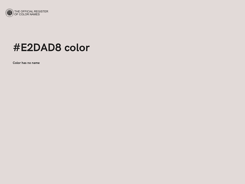 #E2DAD8 color image