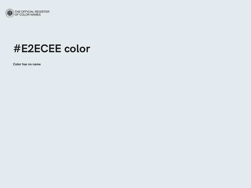 #E2ECEE color image