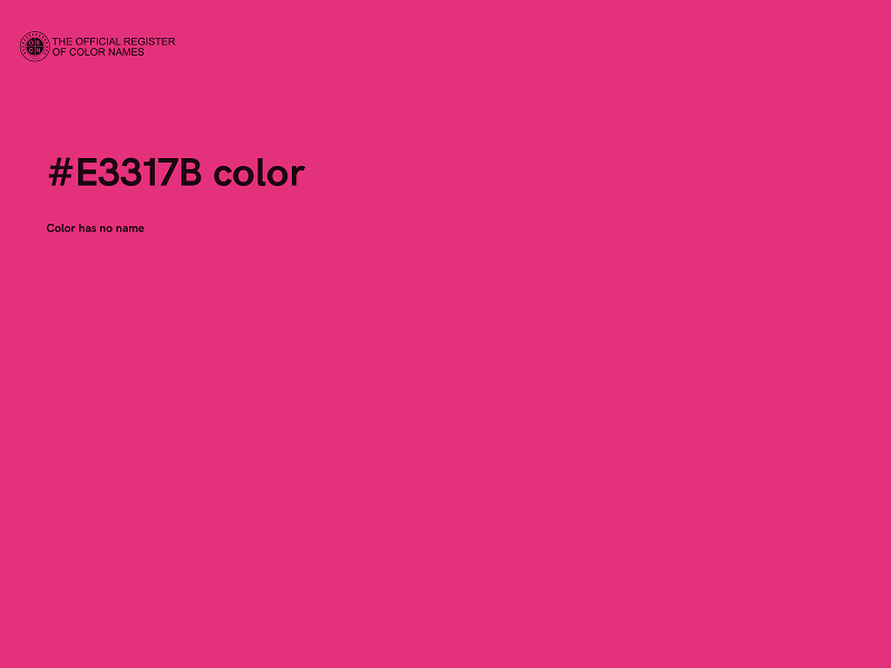 #E3317B color image