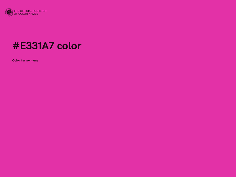 #E331A7 color image