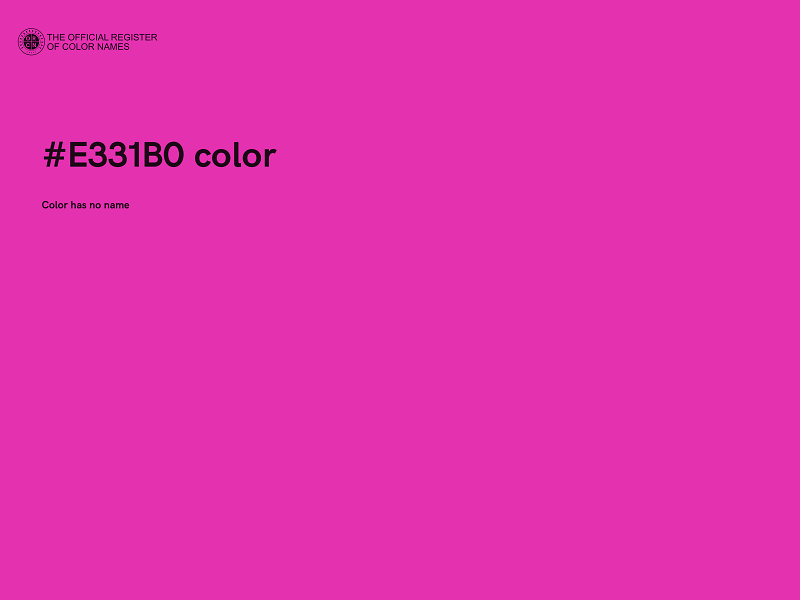 #E331B0 color image