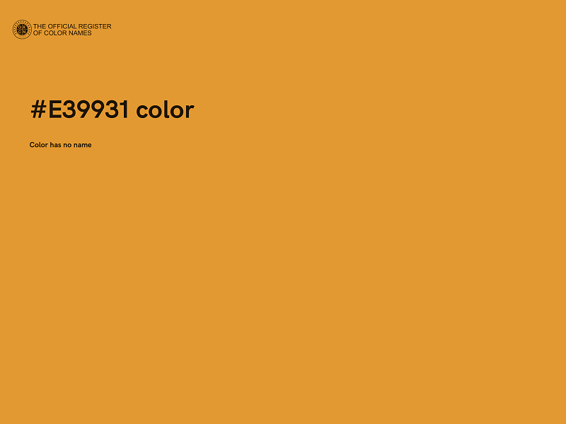 #E39931 color image