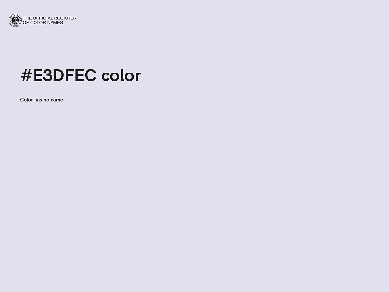 #E3DFEC color image