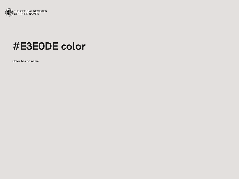#E3E0DE color image