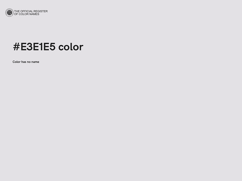 #E3E1E5 color image