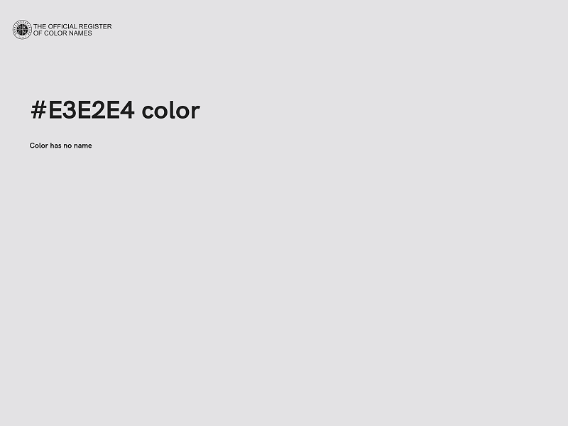 #E3E2E4 color image