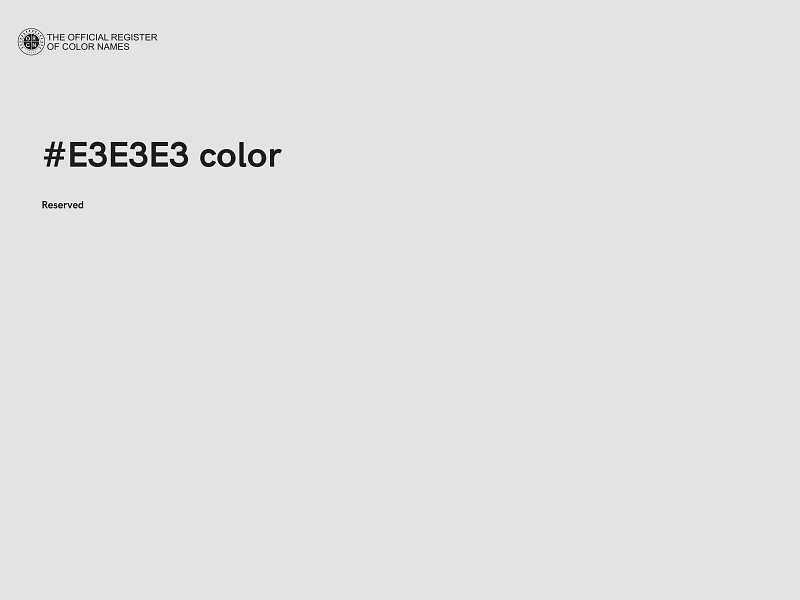 #E3E3E3 color image