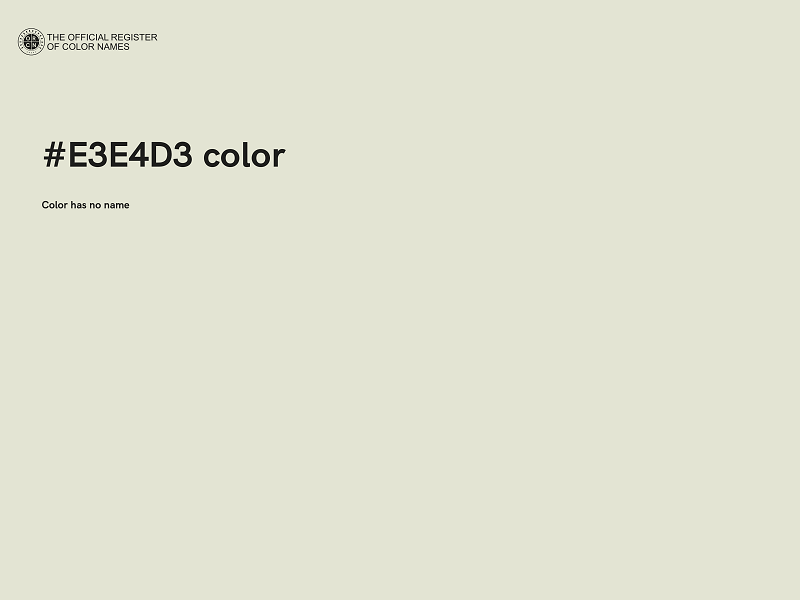 #E3E4D3 color image