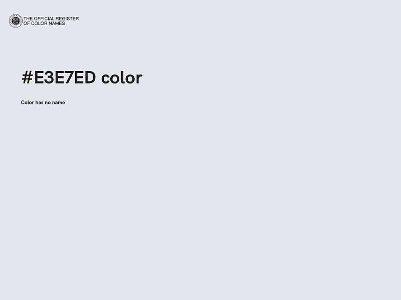 #E3E7ED color image