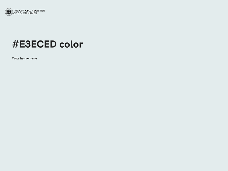 #E3ECED color image