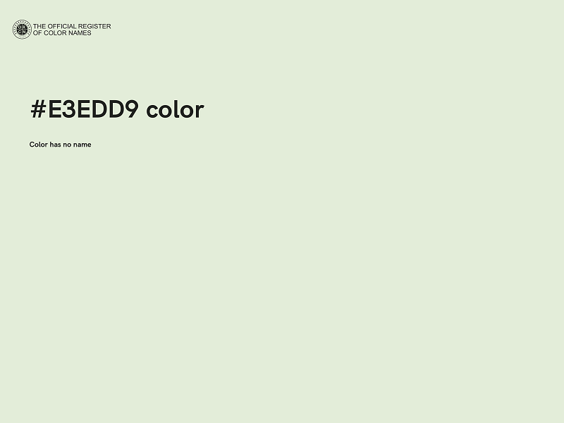 #E3EDD9 color image