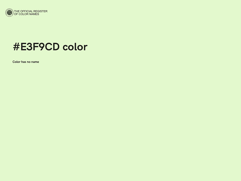 #E3F9CD color image