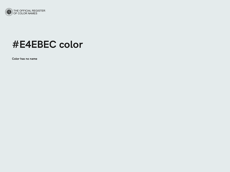 #E4EBEC color image