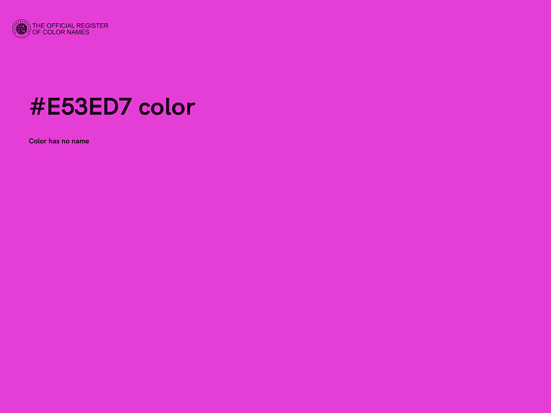 #E53ED7 color image