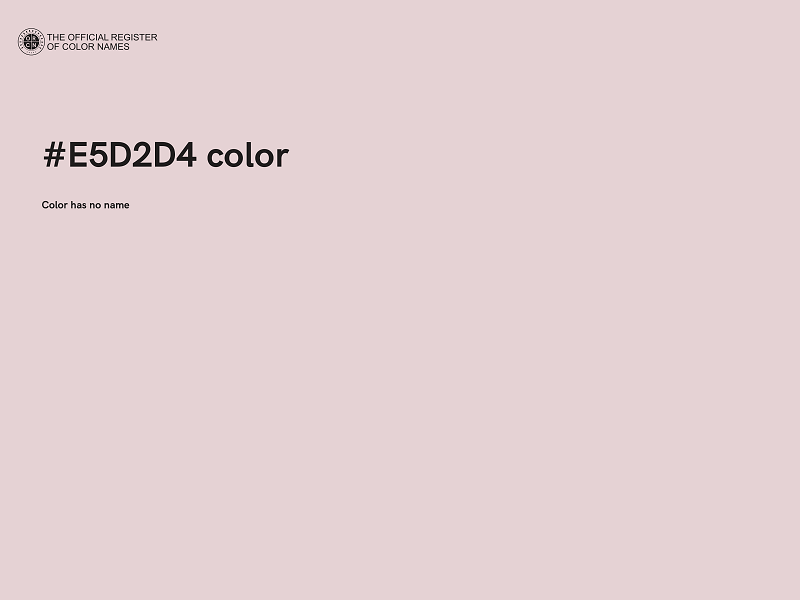 #E5D2D4 color image