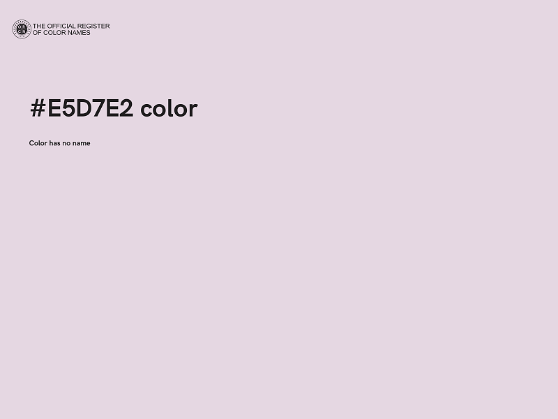 #E5D7E2 color image