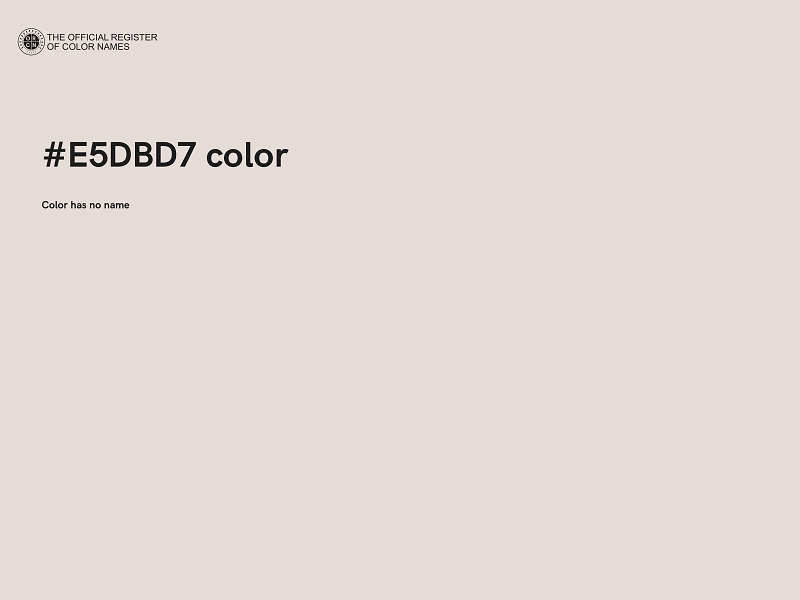 #E5DBD7 color image